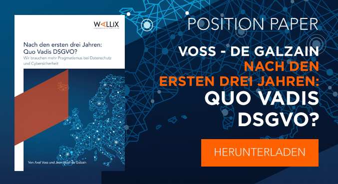 Nach den ersten drei Jahren: Quo Vadis DSGVO? von Axel Voss & Jean-Noël de Galzain