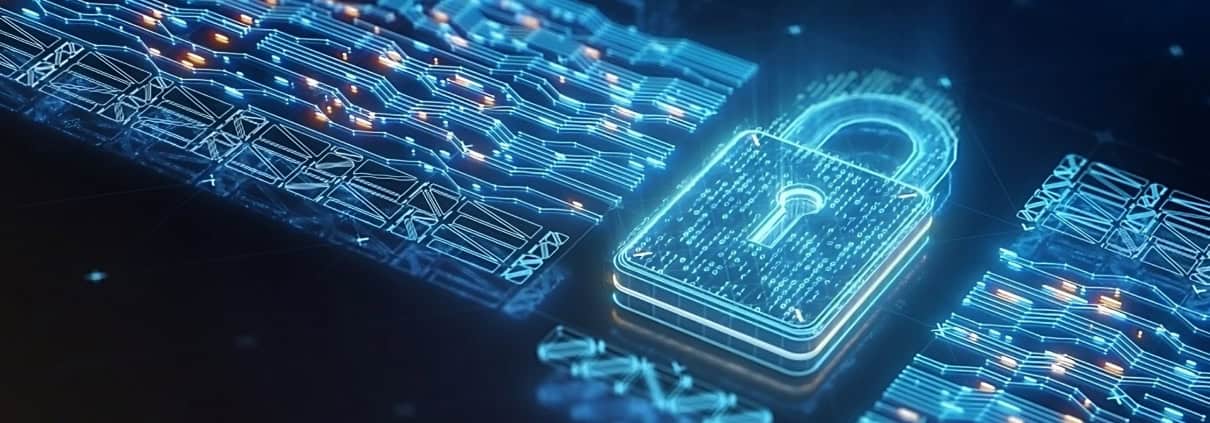 Cybersecurity and privacy concepts to protect data. Lock icon and internet network security technology. Businessman protecting personal data on smartphone, virtual screen interfaces. cyber security.