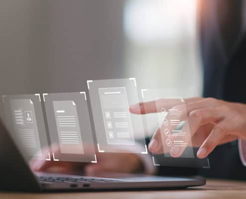 Accountant showing office document auditing concept ,plan review process and assess correctness ,Management of important document storage of organization ,document system ,accountant Audit documents