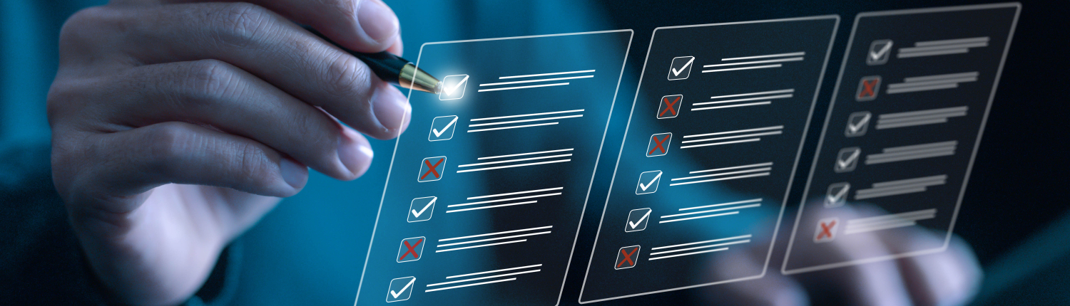 Illustrative graphic for a cyber assessment, reflecting Wallix’s approach to evaluating and improving an organization’s cybersecurity posture. The image aligns with Wallix’s focus on structured risk assessment, compliance maturity, and identity-driven privileged access management in line with the Cyber Assessment Framework (CAF).